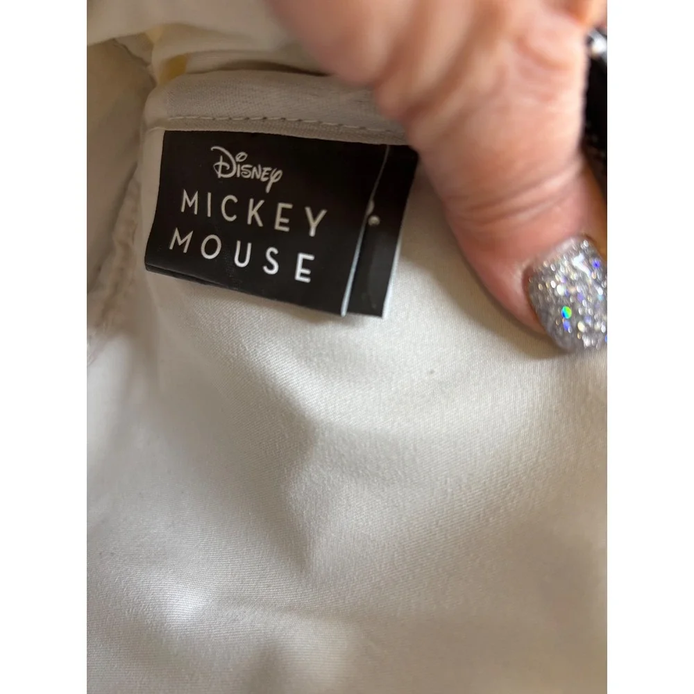 Disney Mickey Mouse All Over Print Mini Backpack White‎ Black Red